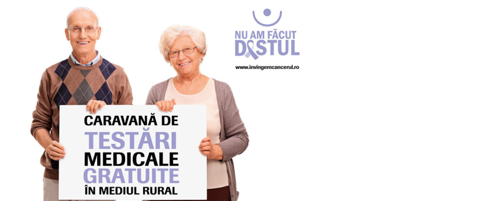 Investigații gratuite pentru depistarea cancerului, în satele din Oltenia. Lista localităților 1 vizual campanie testare mediu rural fabc