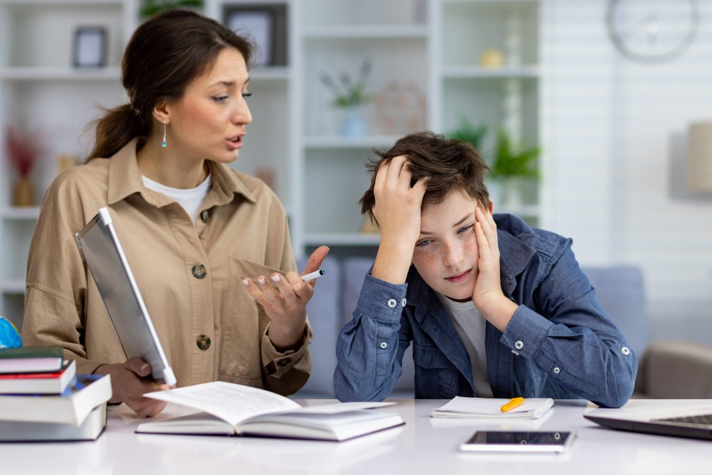 studying at home home teacher woman explaining sc 2023 11 27 05 19 31 utc